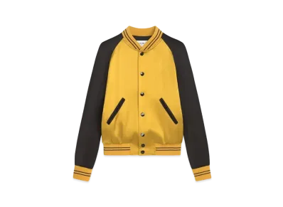 CELINE Satin Teddy Jacket With Studs "Sunflower"