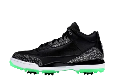 Nike Air Jordan 3 Retro Golf "Black Green Glow"