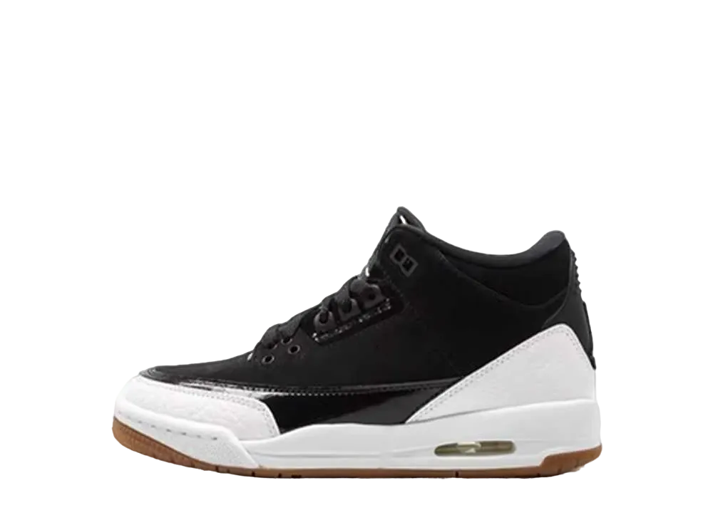 ナイキ GS エアジョーダン3 レトロ "ブラック ホワイト ガム"
