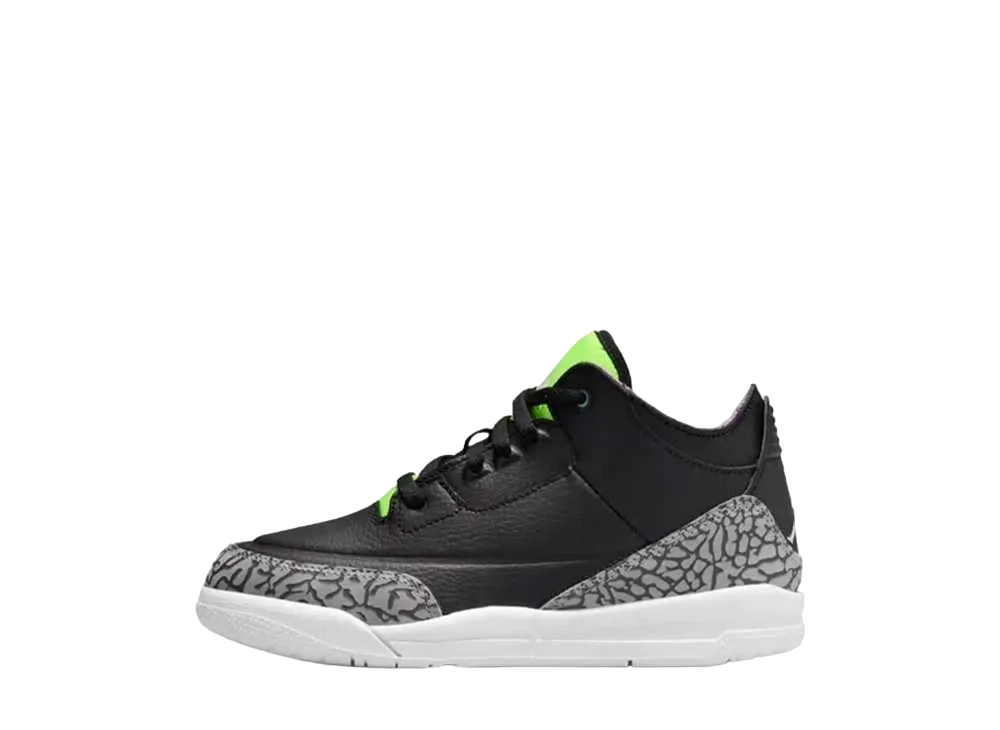 ナイキ PS エアジョーダン3 レトロ "エレクトリックグリーン"(キッズ)