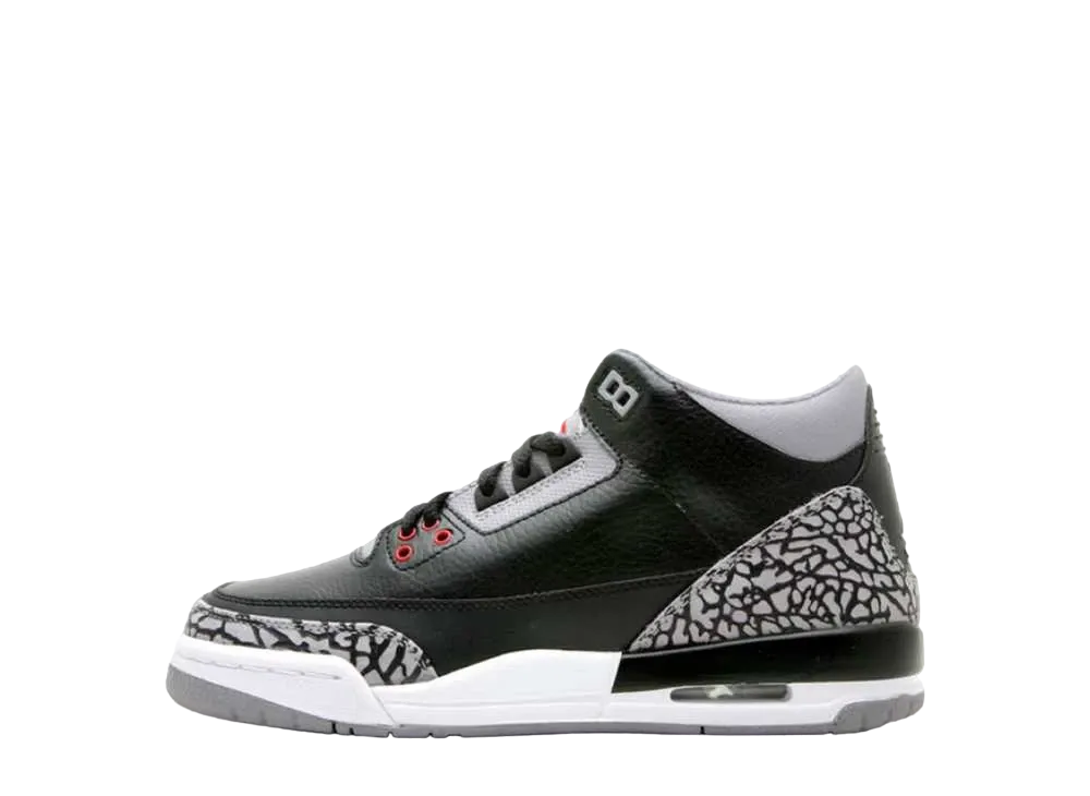 ナイキ GS エアジョーダン3 レトロ "ブラックセメント CDP" (2008) 