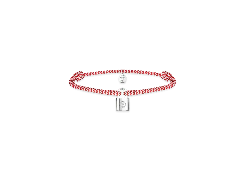 Louis Vuitton Silver Lockit Bracelet Sophie Turner "Red"