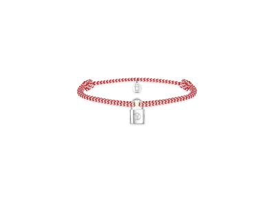 Louis Vuitton Silver Lockit Bracelet Sophie Turner "Red"