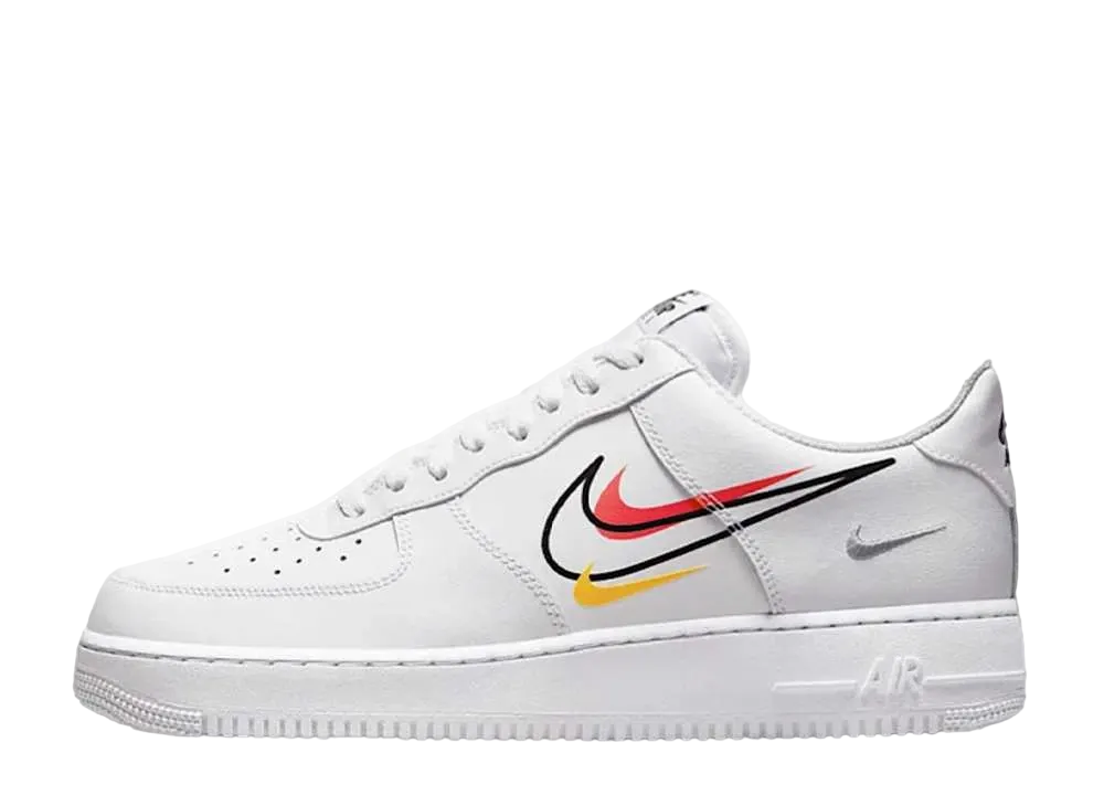 ナイキ エアフォース 1 ロー "マルチ スウッシュ ホワイト"
