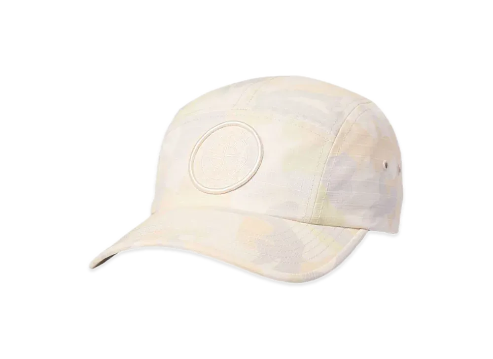 Supreme / Stone Island Reactive Ice Camo Ripstop Camp Cap "Tan"