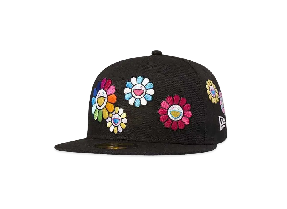 NEW ERA TAKASHI MURAKAMI 59FIFTY FLOWER ALLOVER "Black"