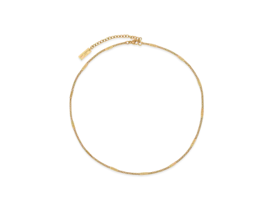 Saint Laurent Carve Chain Necklace Metal "Gold"