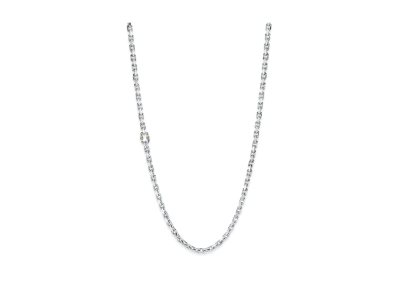 Tiffany & Co. 1837 Makers Chain Necklace in Sterling Silver and 18k Gold 24inch "Silver"