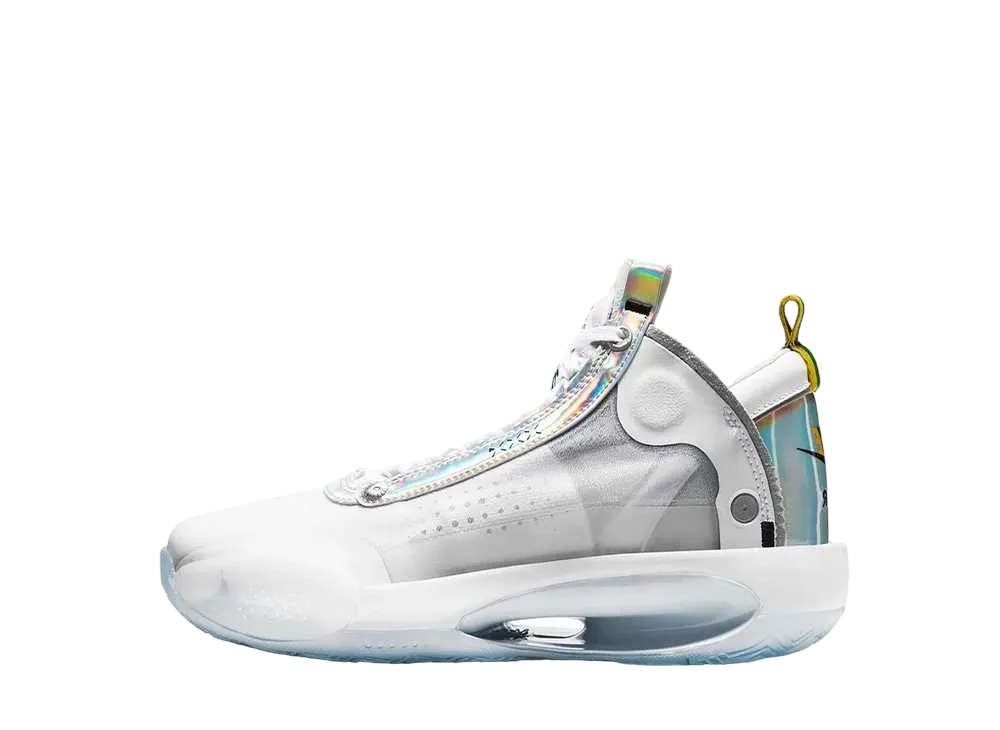エアジョーダン34 ホワイト&メタリックシルバー ナイキ エアジョーダン34 