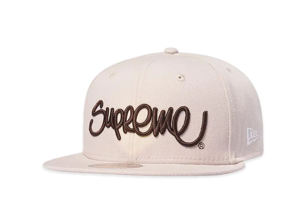 Supreme Handstyle New Era "Stone"