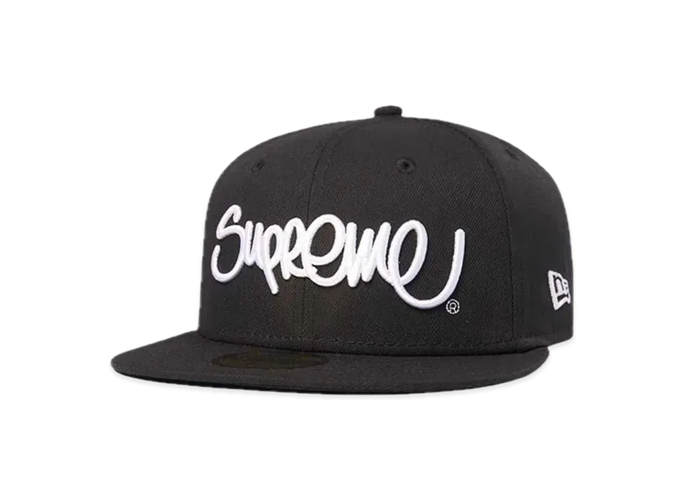 Supreme Handstyle New Era "Black"