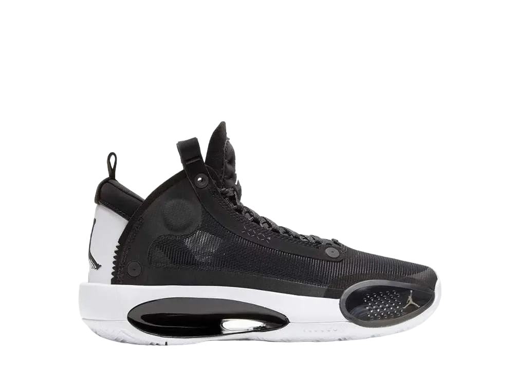 Nike GS Air Jordan XXXIV Eclipse "Black/Black-Metallic Silver"