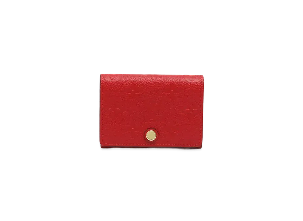 Louis Vuitton Enveloppe Carte de Visite Monogram Empreinte "Cerise"