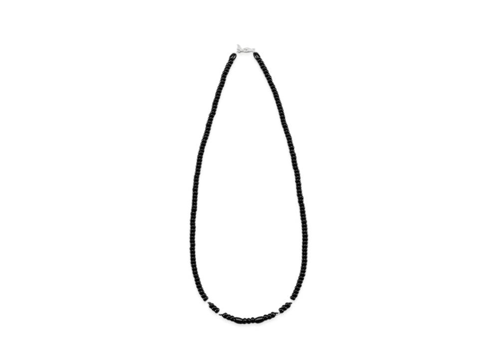 NEIGHBORHOOD STONE BEADS / S-NECKLACE "Black"