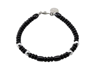 NEIGHBORHOOD STONE BEADS / S-BRACELET "Black"