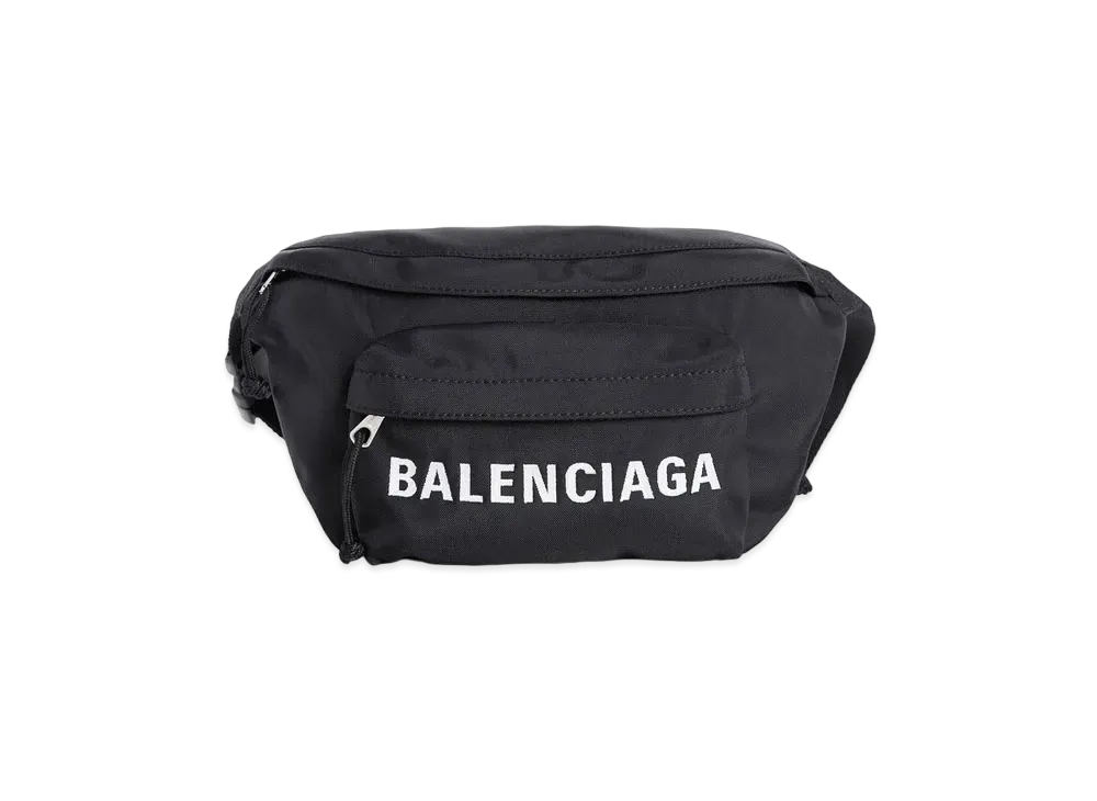BALENCIAGA Wheel Belt Bag "Black/Navy"