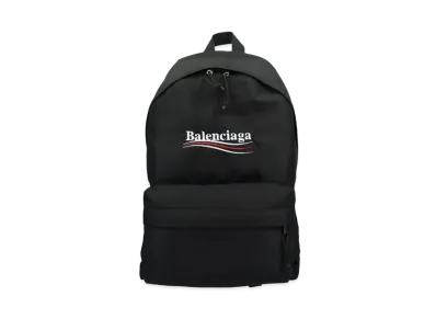 BALENCIAGA Political Campaign Backpack "Black"