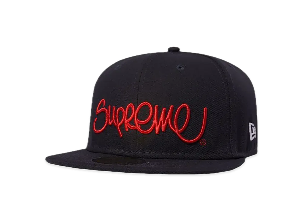 Supreme Handstyle New Era "Navy"