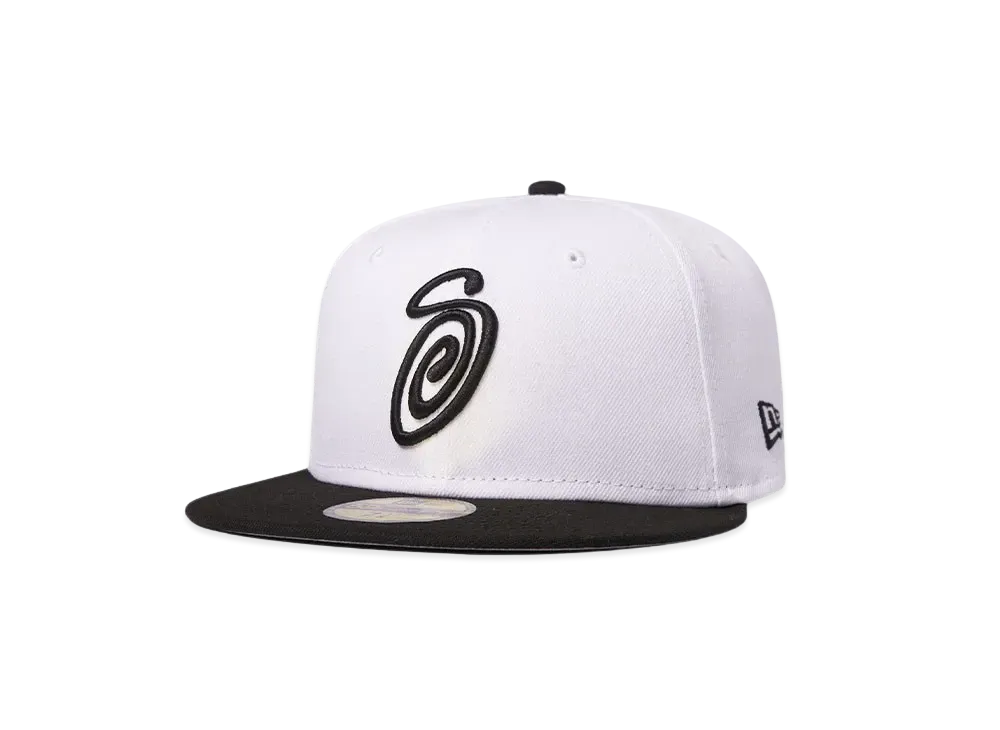 Stussy CURLY S NEW ERA CAP "White"