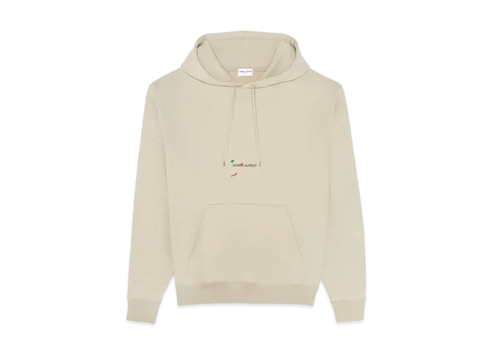 SAINT LAURENT Rive Gauche Hoodie "Mastic Multicolor"
