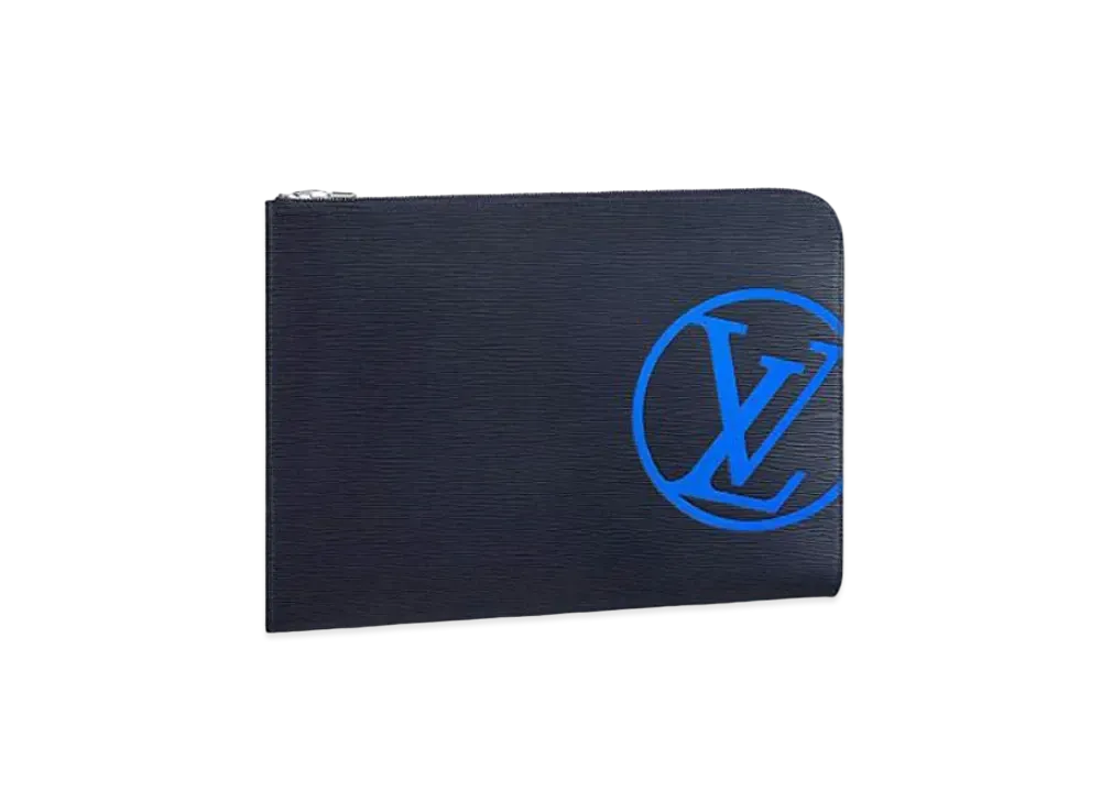 Louis Vuitton Epi Initial Bag Pochette Jour GM "Blue Marine"
