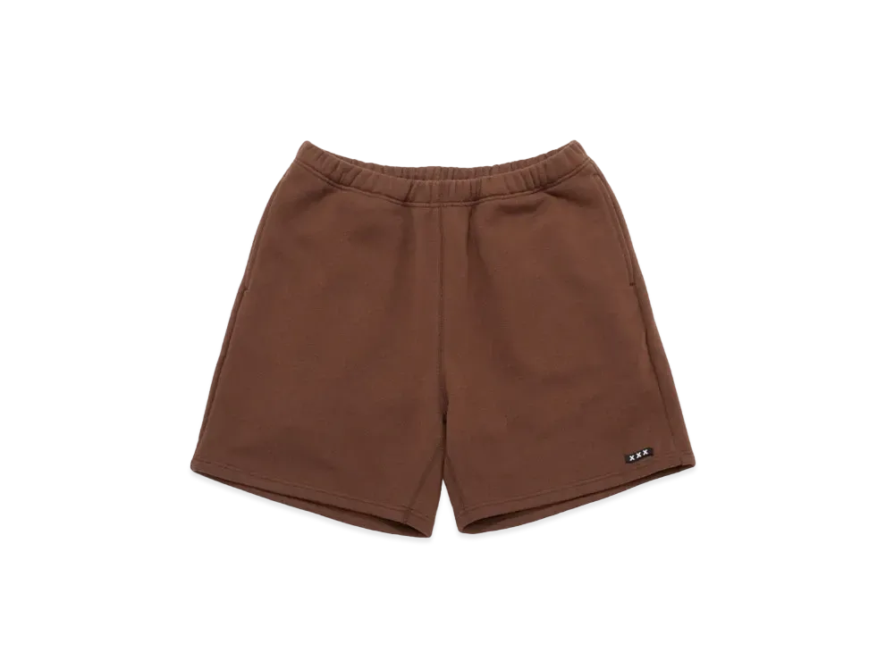GOD SELECTION XXX SWEAT SHORT PANTS GX-S22-HD-01 "Brown"