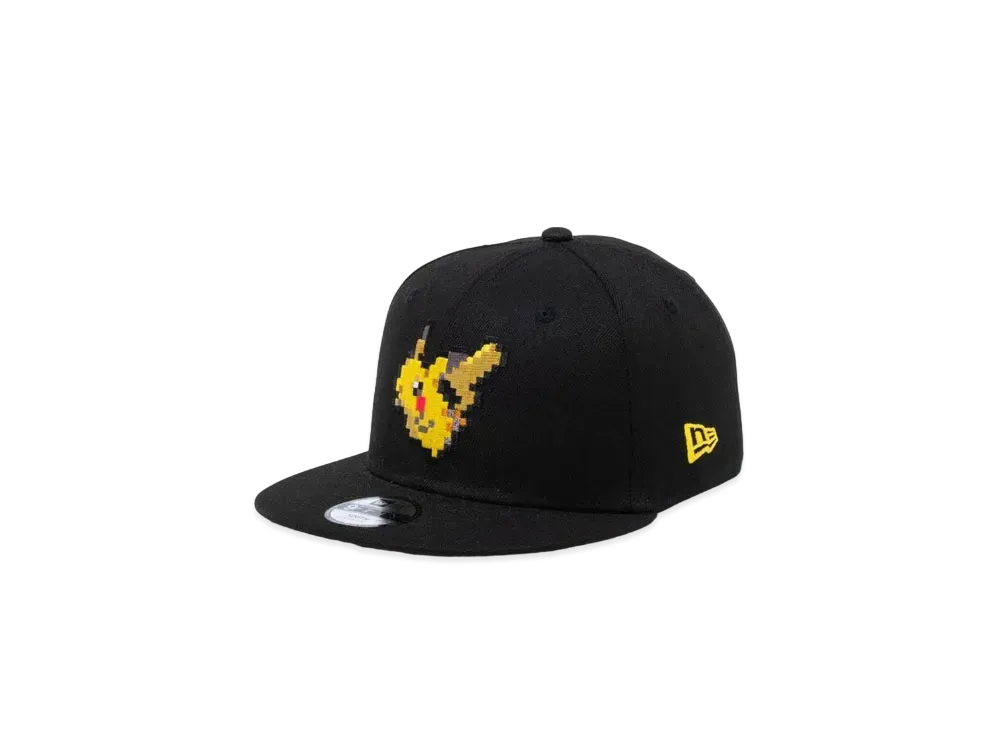 NEW ERA Pokemon 9FIFTY Youth 8Bit Pikachu "Black"