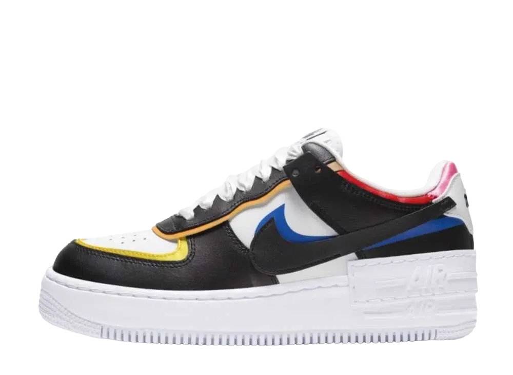 Nike Women's Air Force 1 Low Shadow "White Black Multi-Color"