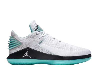 Nike Air Jordan XXXII Low Guo Ailun "White/Black Metallic Silver Multi Color"