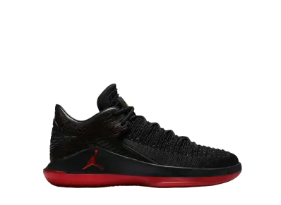 Nike GS Air Jordan XXXII Low Last Shot "Black/Gym Red-Tour Yellow"