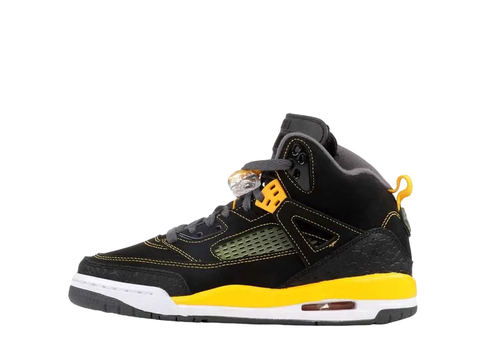 ナイキ GS エアジョーダン スパイジーク "ブラック ユニバーシティ ゴールド"