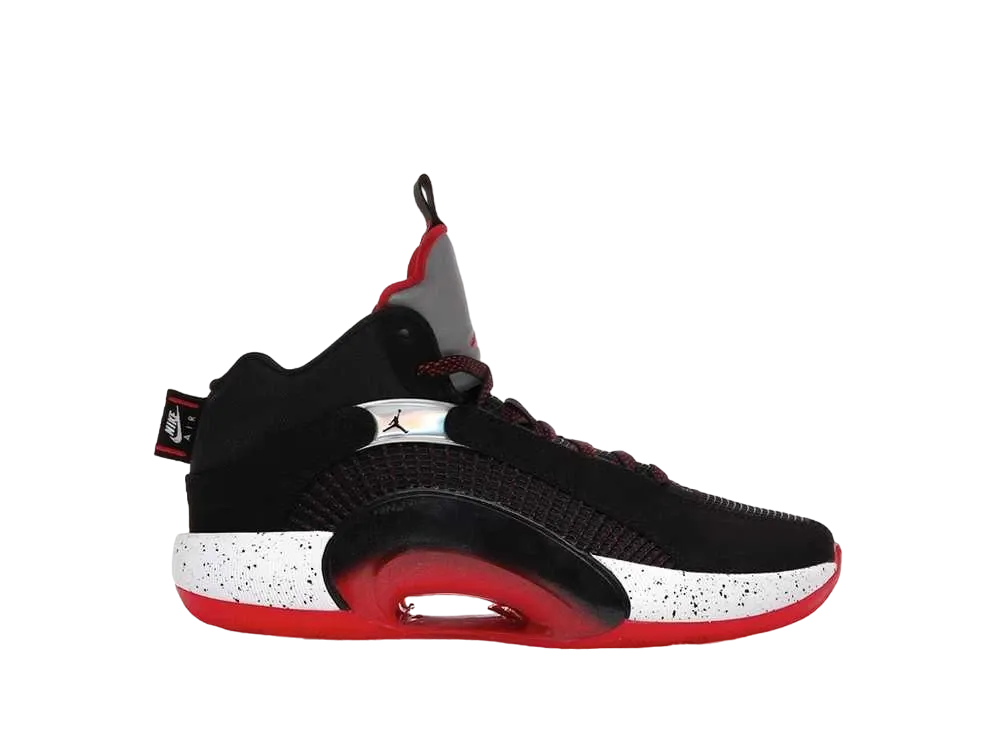 Nike GS Air Jordan XXXV Bred "Black/Fire Red Reflective Silver"