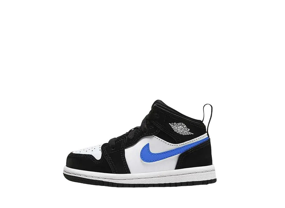Nike TD Jordan 1 Mid "Black Racer/Blue/White"