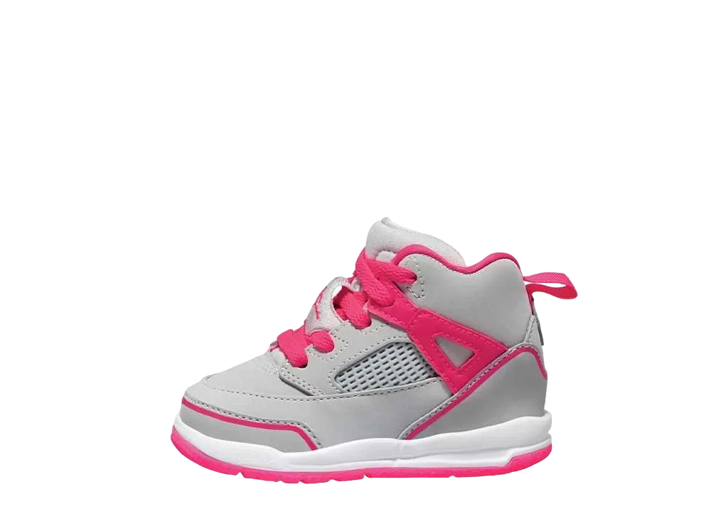 ナイキ TD エアジョーダン スパイジーク "ウルフグレー/レーサーピンク"(キッズ)