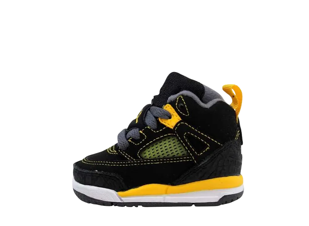 ナイキ TD エアジョーダン スパイジーク "ブラック/ユニバーシティゴールド/ダーク"(キッズ)