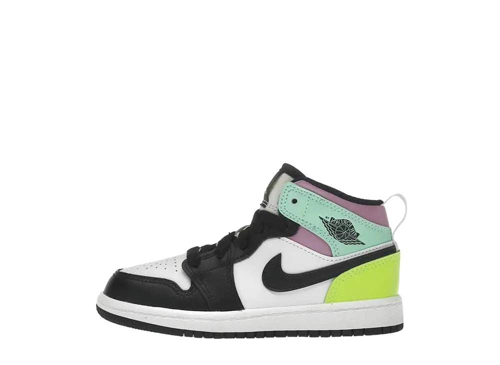 Nike PS Jordan 1 Mid "Pastel Black Toe"