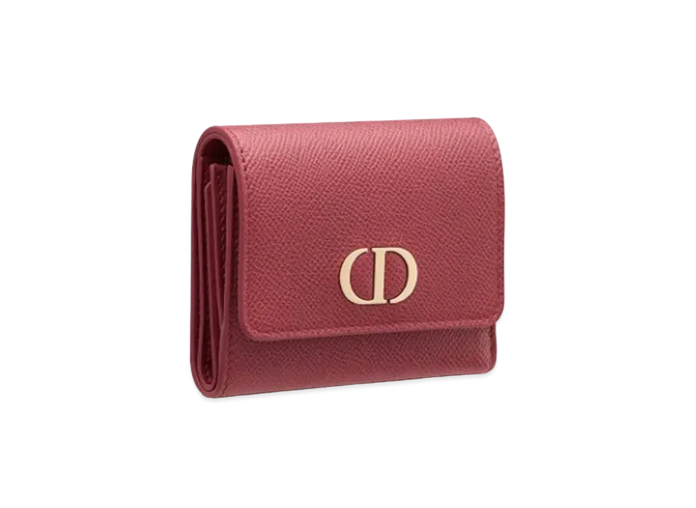Dior 30 Montaigne Lotus Wallet "Maroon"