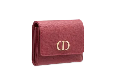 Dior 30 Montaigne Lotus Wallet "Maroon"