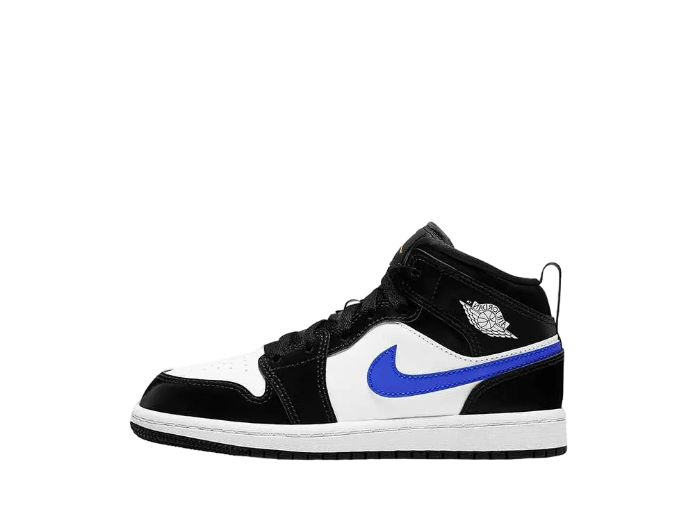 Nike PS Jordan 1 Mid "Black Racer Blue White"
