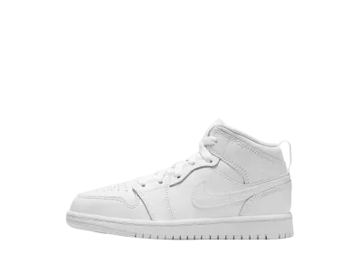 Nike PS Jordan 1 Mid "Triple White" (2020)