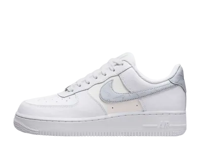Nike Women's Air Force 1 Low '07 "Mini Swooshes White Sail Metallic Silver Pure Platinum"