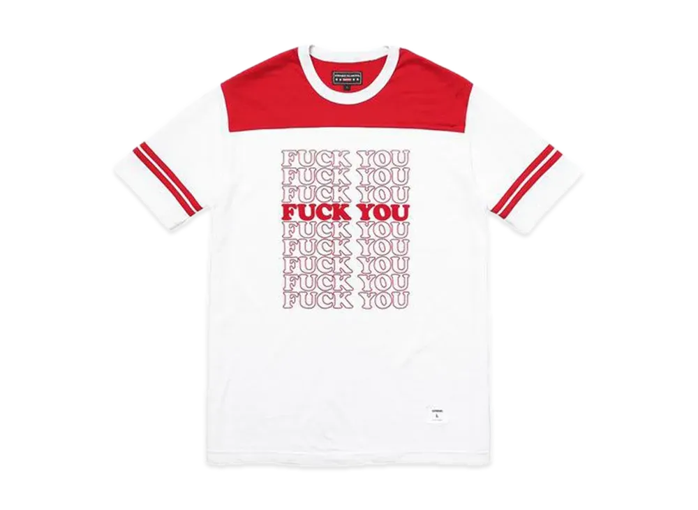 Supreme x HYSTERIC GLAMOUR Fuck You Football Tee "White"