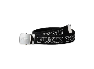 Supreme x HYSTERIC GLAMOUR Fuck You Belt "Black"