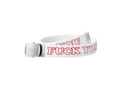 Supreme x HYSTERIC GLAMOUR Fuck You Belt "White"