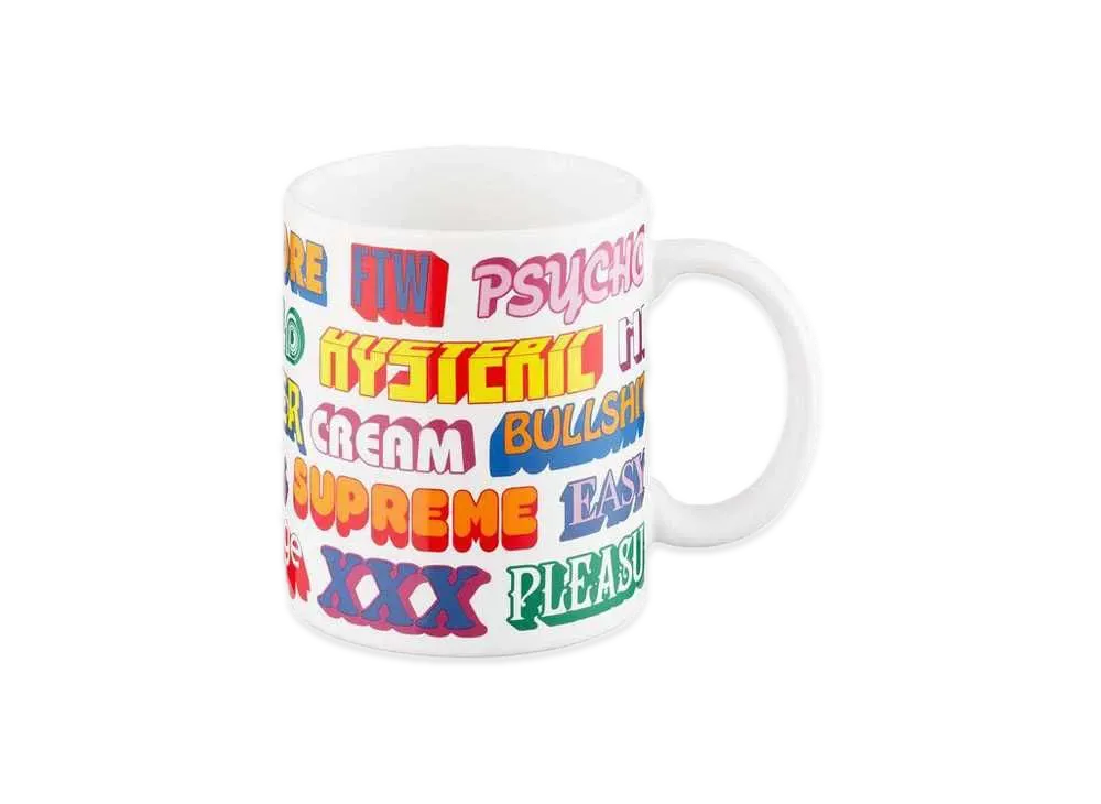 Supreme x HYSTERIC GLAMOUR Ceramic Coffee Mug "Multi"