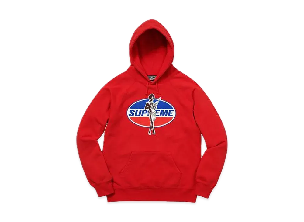 シュプリーム x ヒステリックグラマー フーデッド スウェットシャツ "レッド"