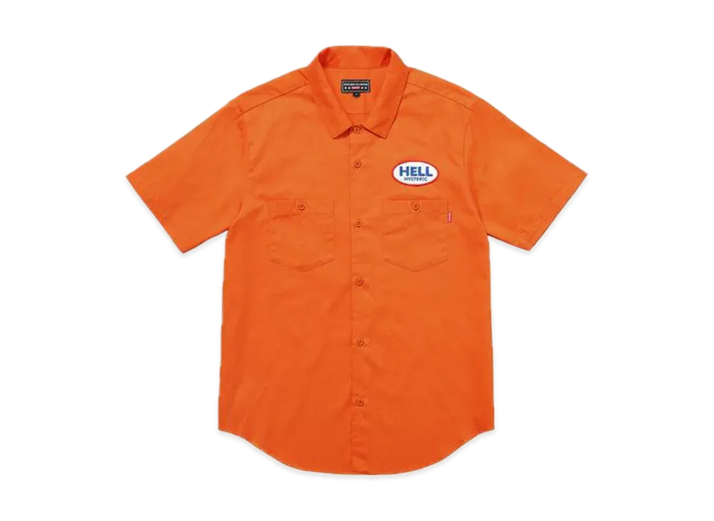Supreme x HYSTERIC GLAMOUR S/S Work Shirt "Orange"