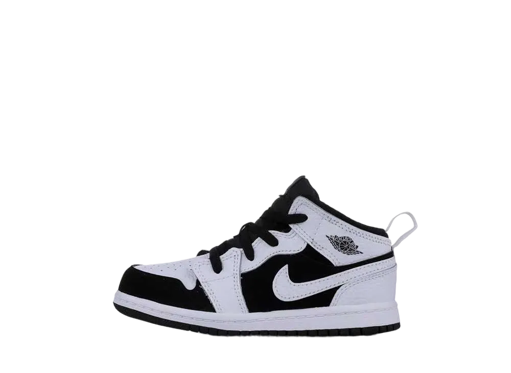 Nike TD Jordan 1 Mid "White/Black"