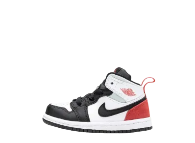Nike TD Jordan 1 Mid SE "White/Black/Red Spruce"