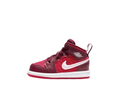 Nike TD Jordan 1 Mid "Red Quilt"